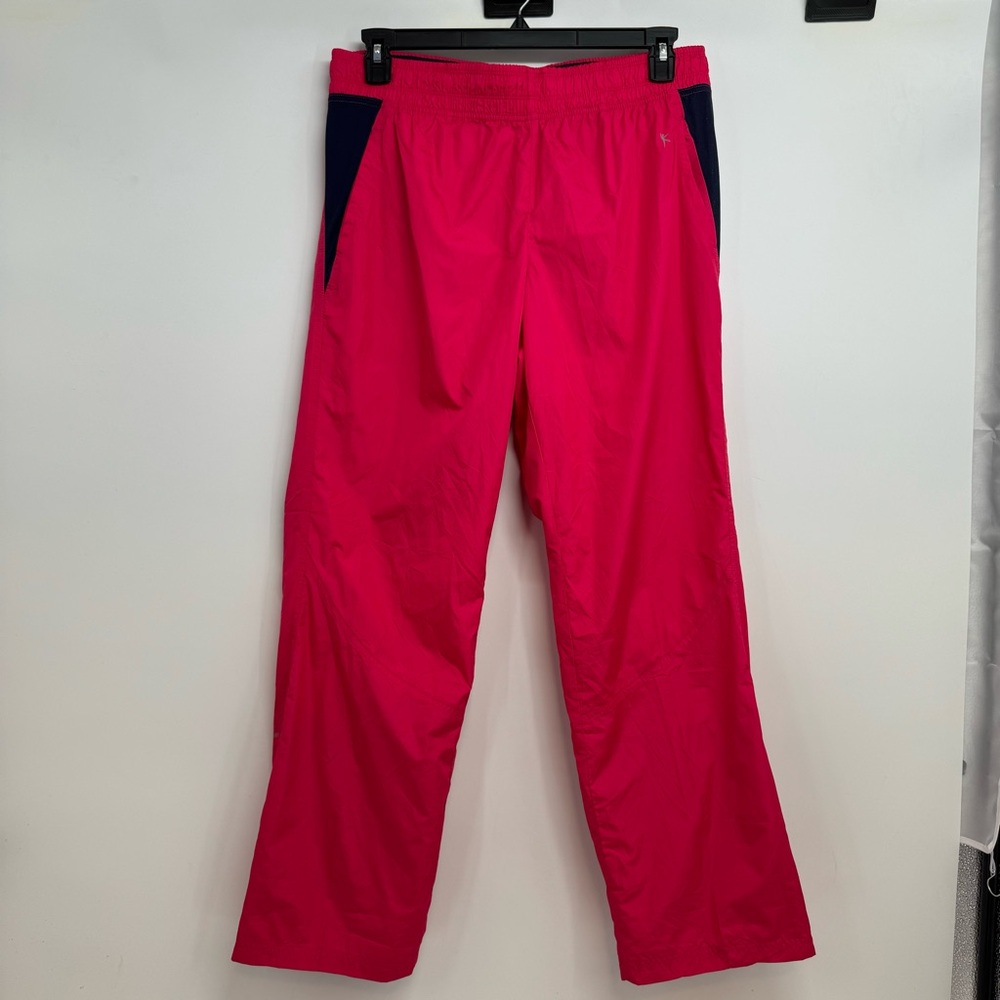 NWT Danskin Windbreaker Pants Women’s Size L Drawstring Lined Pockets
